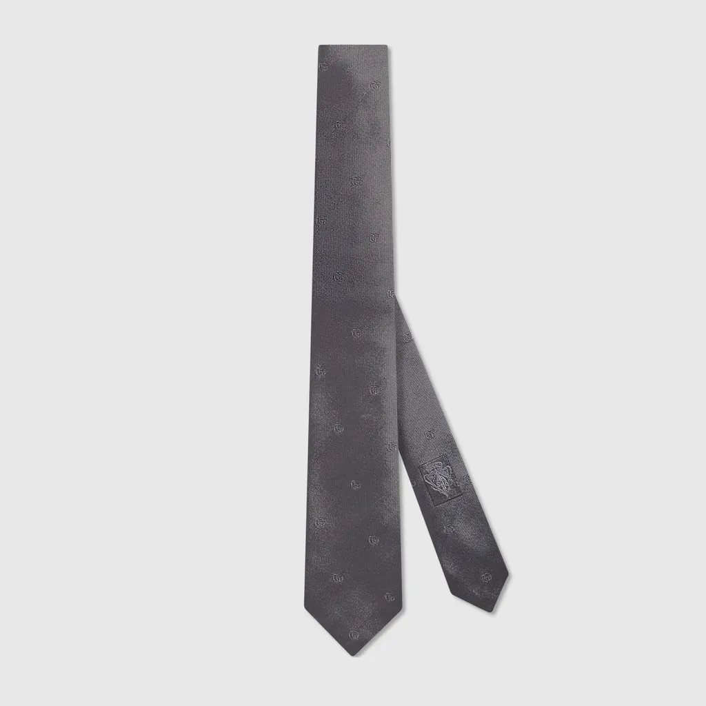 Double G Silk Jacquard Tie