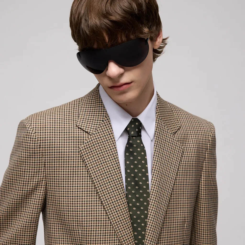 Double G Silk Jacquard Tie