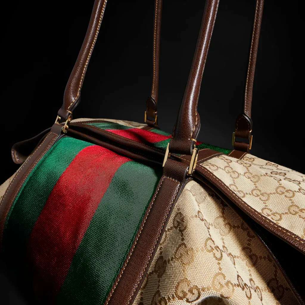Gg Duffle Bag With Web