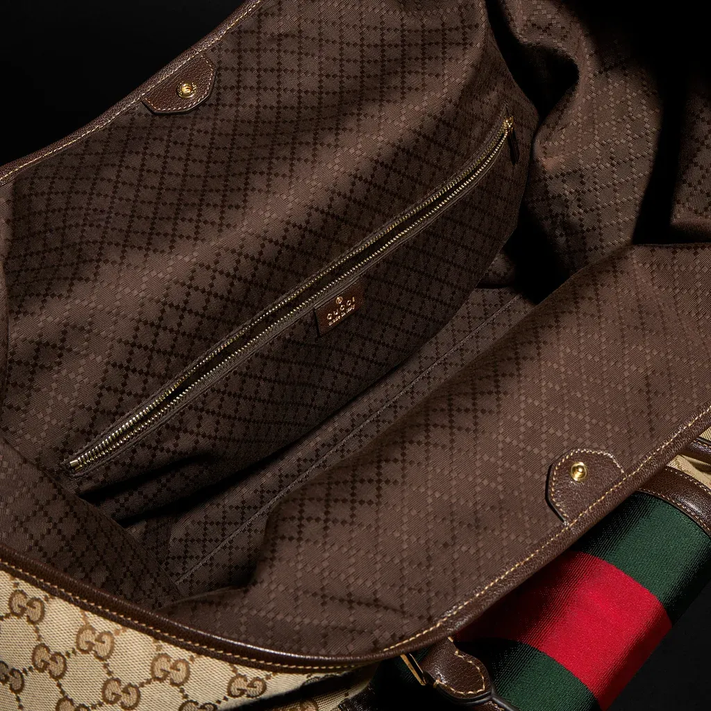 Gg Duffle Bag With Web