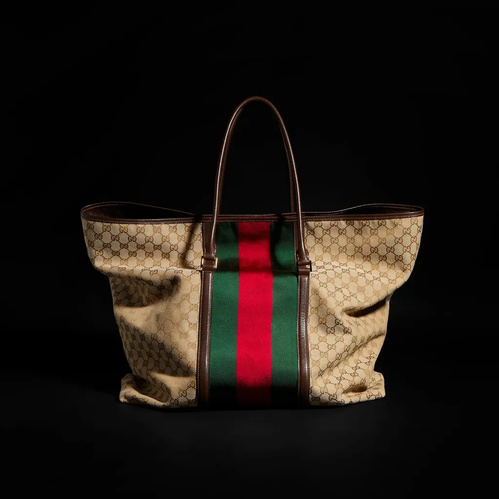 Gg Duffle Bag With Web