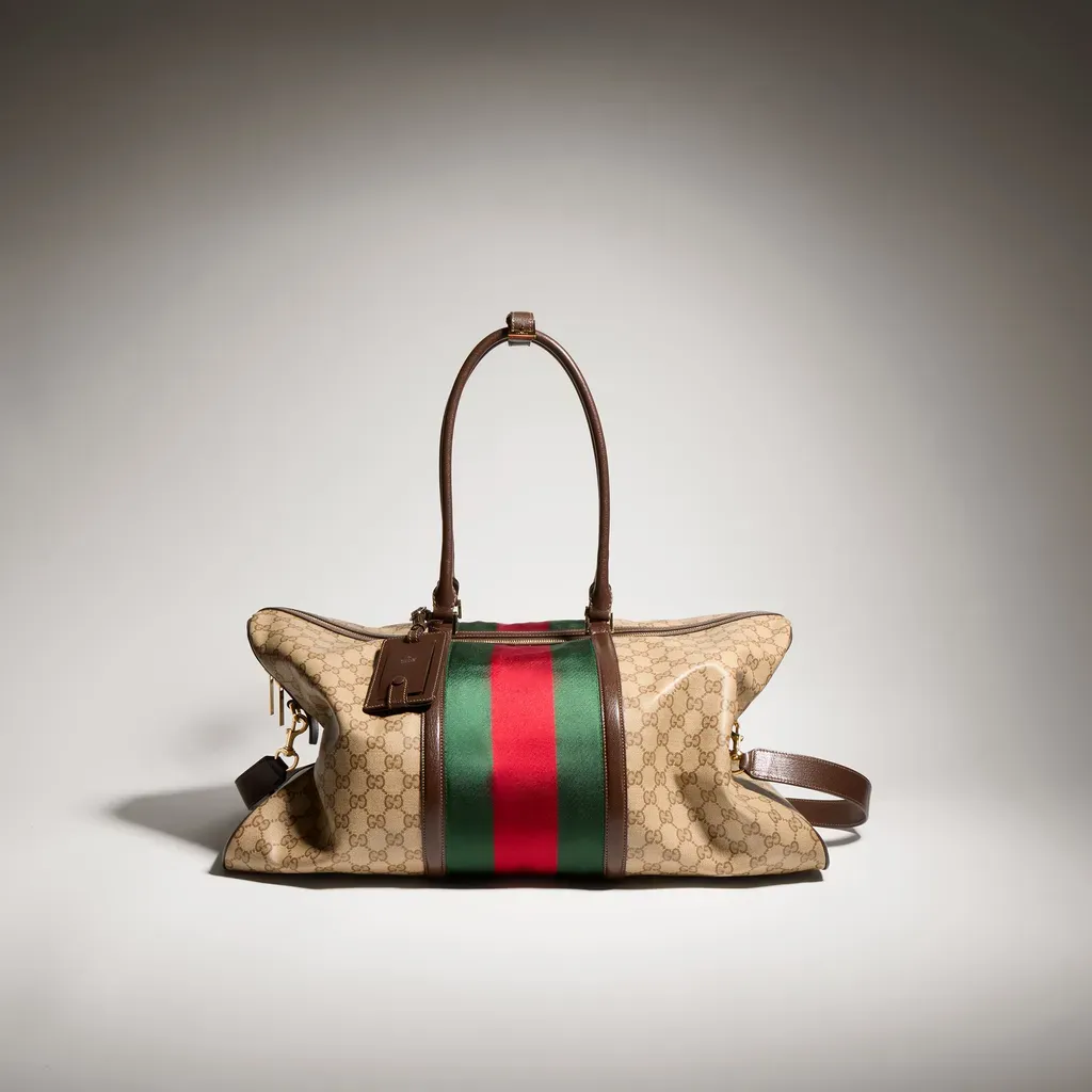 Medium Gg Duffle Bag With Web