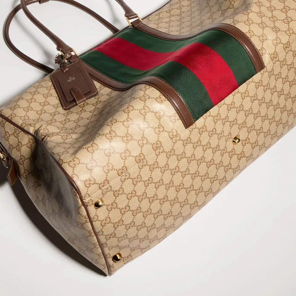 Medium Gg Duffle Bag With Web
