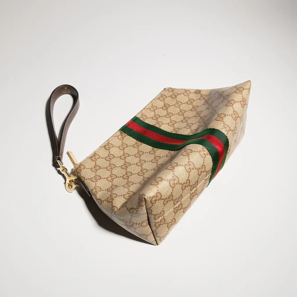 Small Gg Pouch With Web
