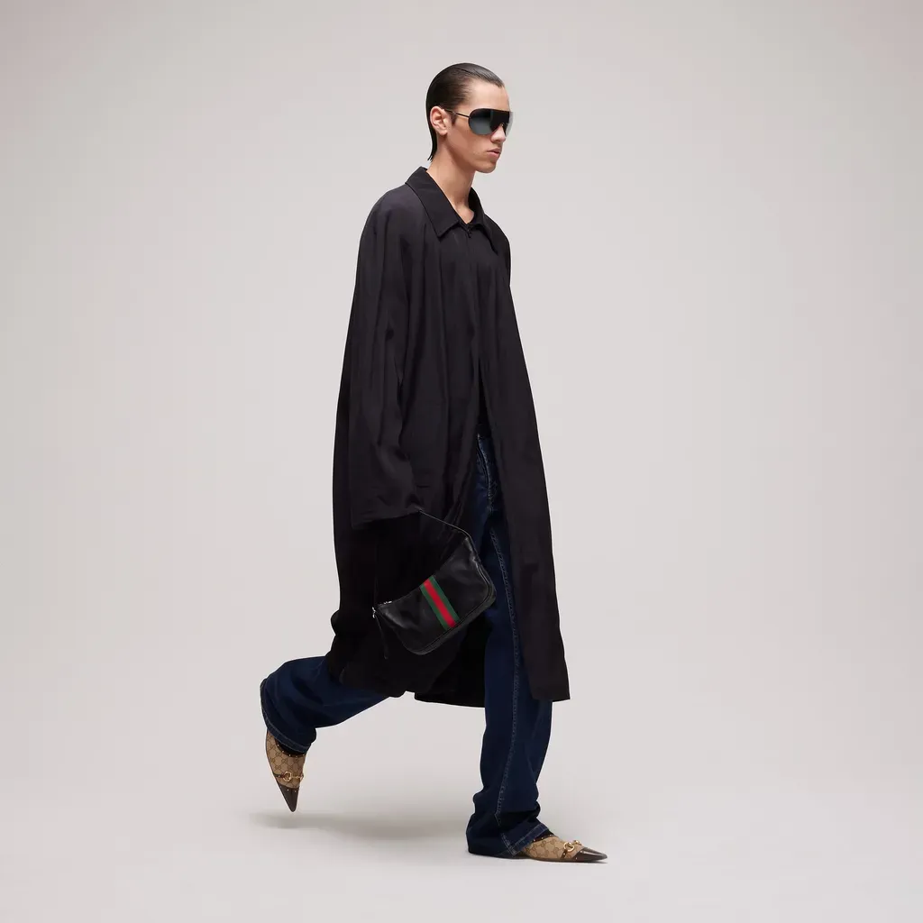 Cotton Acetate Faille Coat