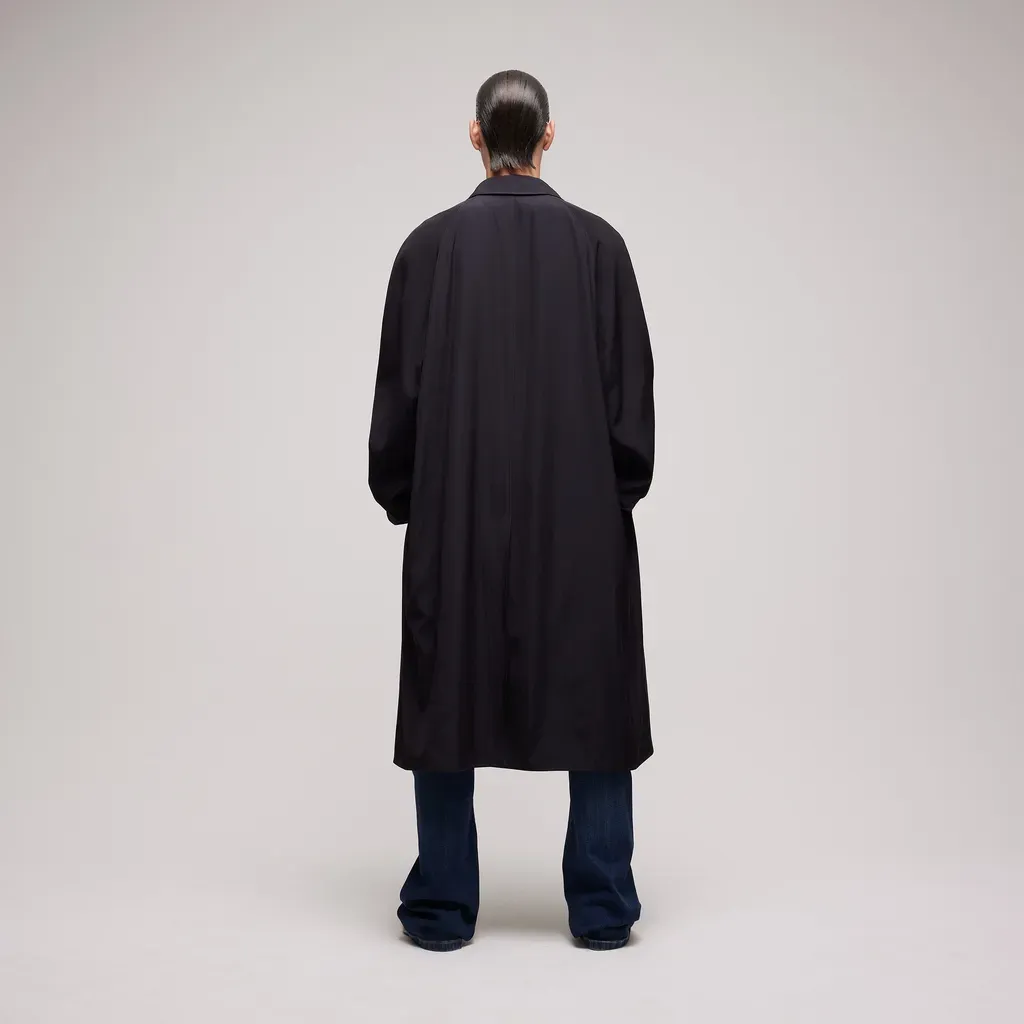 Cotton Acetate Faille Coat