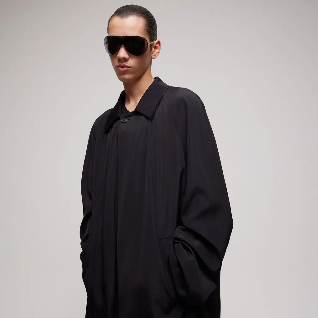 Cotton Acetate Faille Coat
