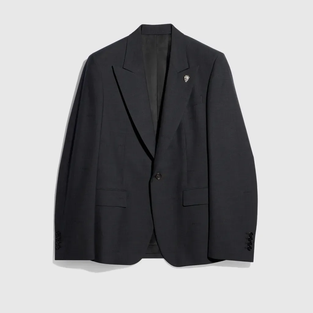 Wool Single-Breasted Jacket
