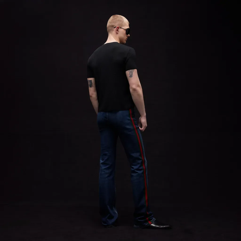 Technical Knit Fabric T-Shirt