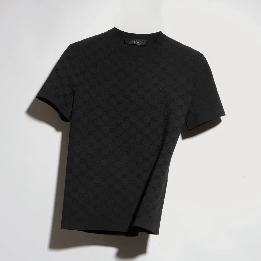 Technical Gg Fabric Jacquard T-Shirt