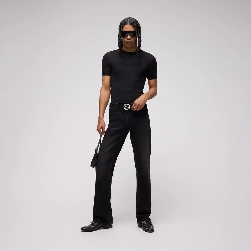 Wool Silk Gucci Jacquard T-Shirt