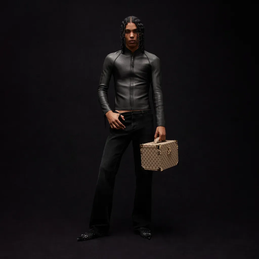 Grainy Leather Zip Jacket