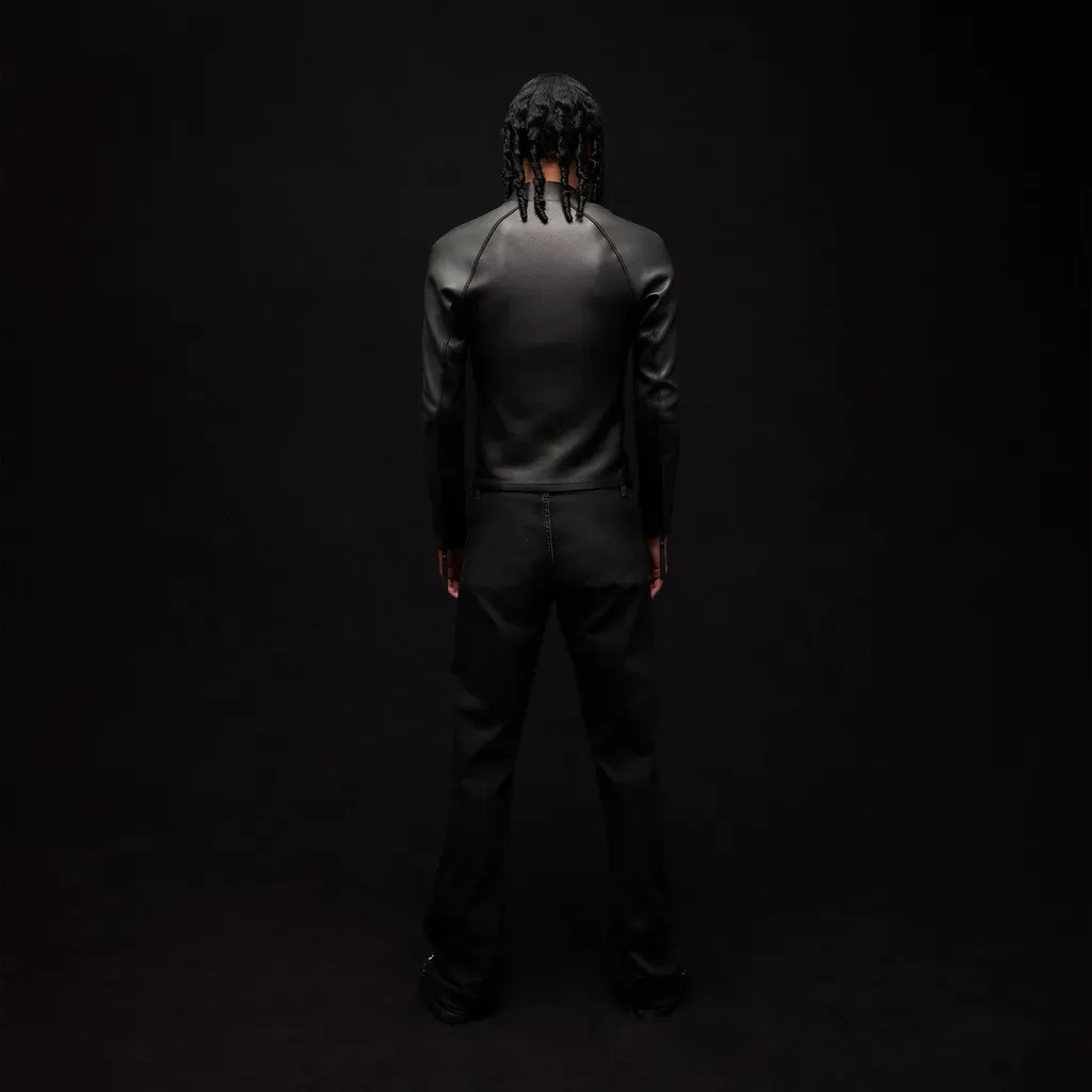 Grainy Leather Zip Jacket