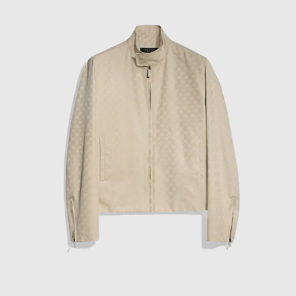 Gg Cotton Canvas Jacket
