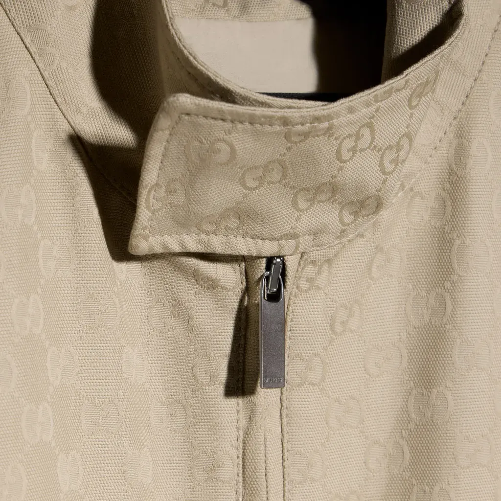 Gg Cotton Canvas Jacket