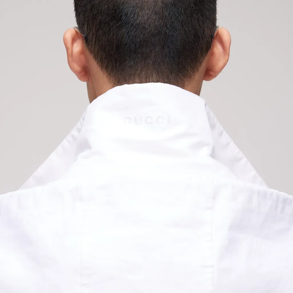 Compact Cotton Canvas Zip Jacket
