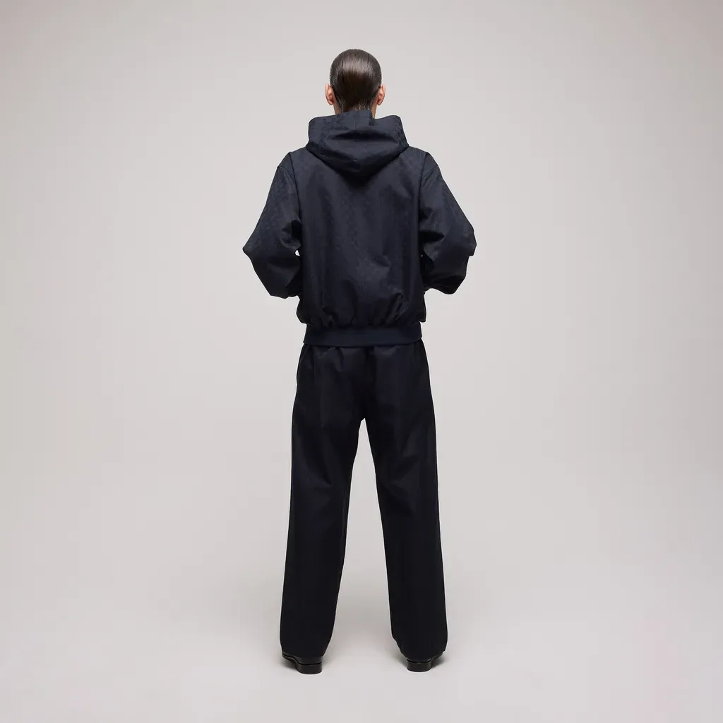 Gg Cotton Canvas Zip Jacket