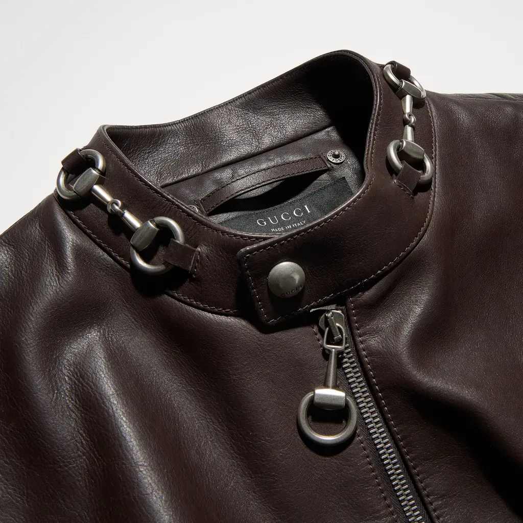 Treated Bull Leather Jacket