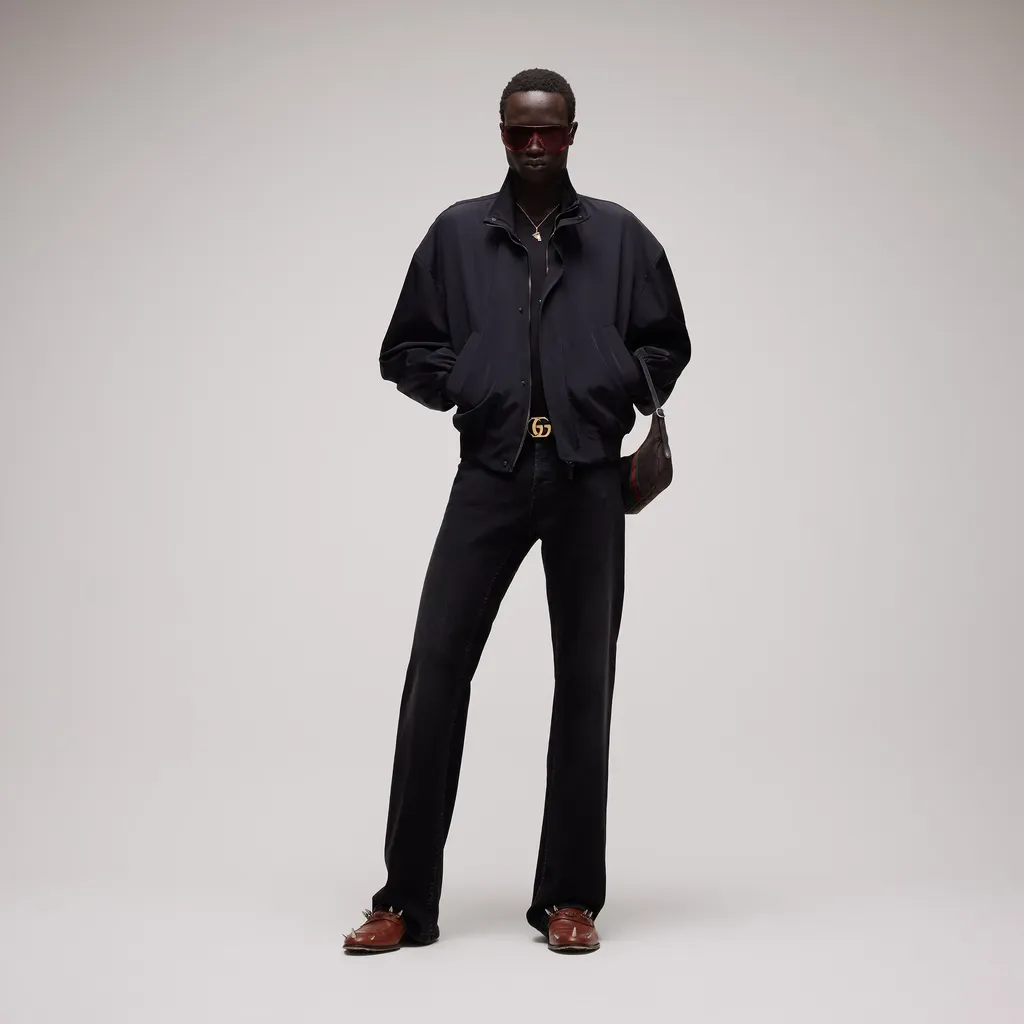Light Cotton Acetate Faille Zip Jacket