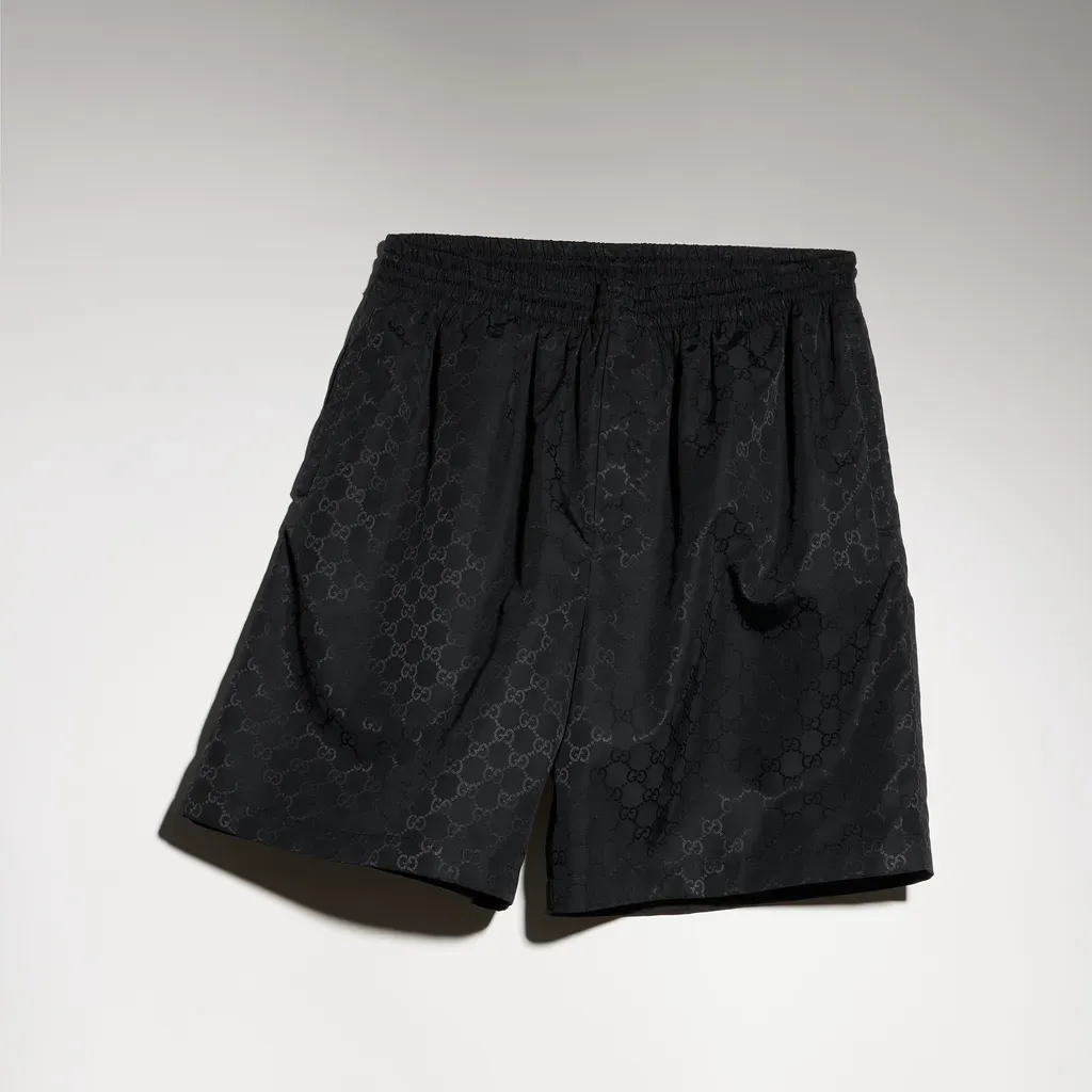 Gg Cotton Faille Shorts