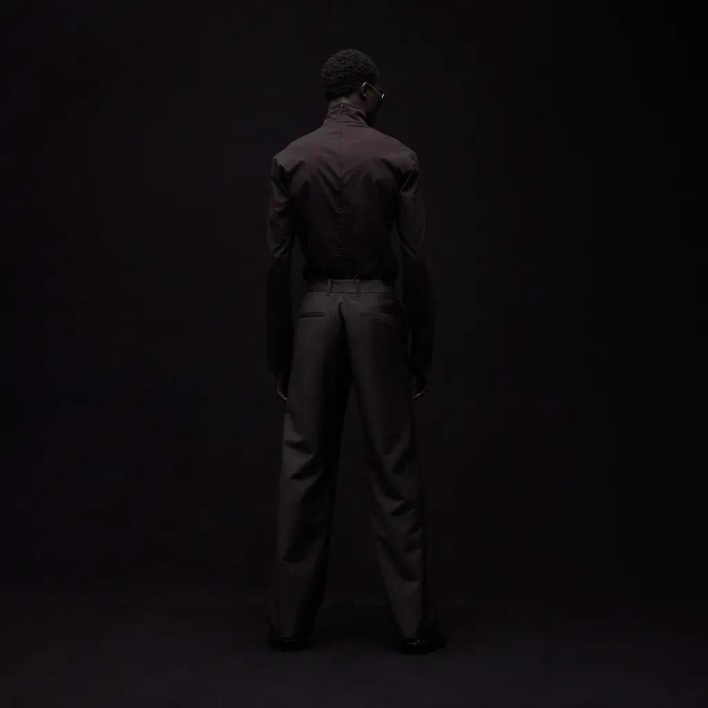 Pinstripe Wool Mohair Pants