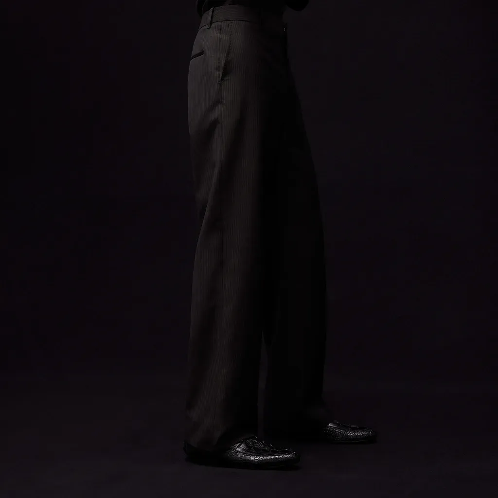 Pinstripe Wool Mohair Pants