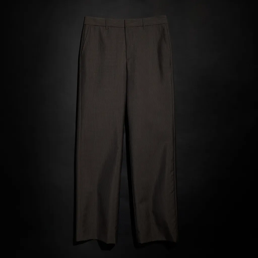 Pinstripe Wool Mohair Pants