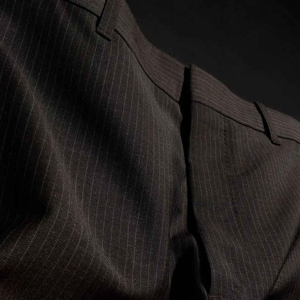 Pinstripe Wool Mohair Pants