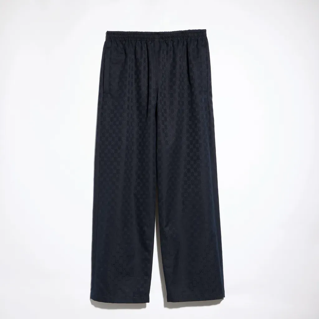 Gg Cotton Canvas Pants