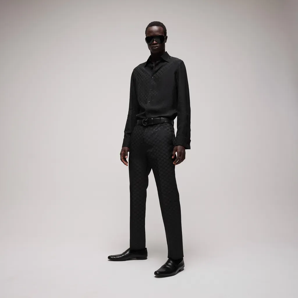 Gg Fluid Fabric Shirt