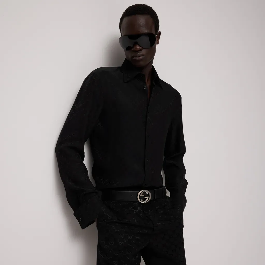 Gg Fluid Fabric Shirt