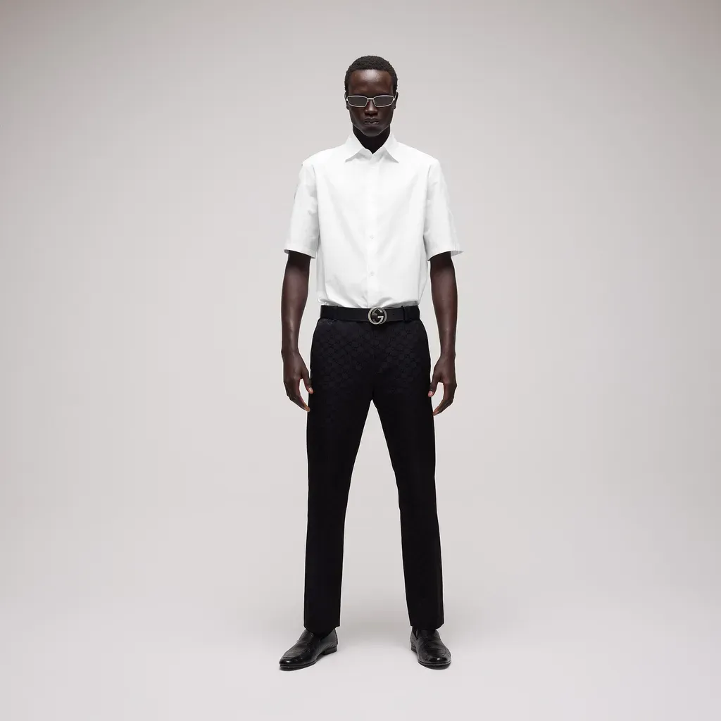 Printed Silk Twill Bowling Shirt