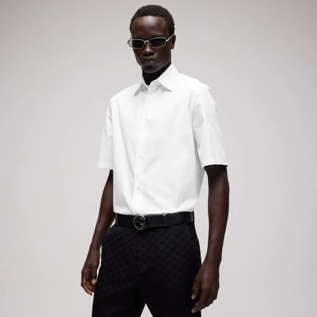 Gg Cotton Poplin Shirt