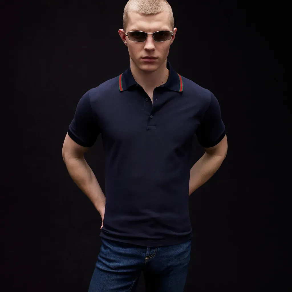 Cotton Jersey Piquet Polo Shirt
