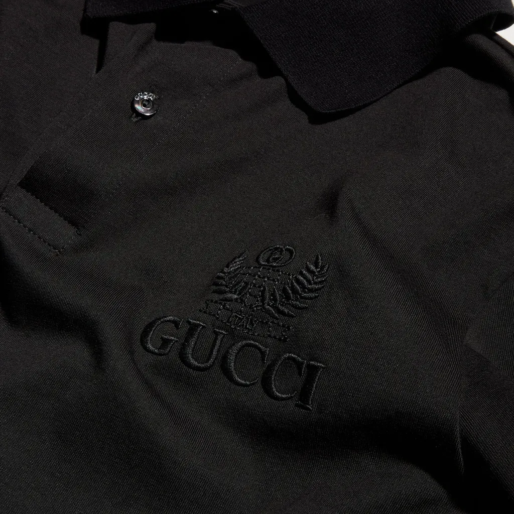 Cotton Jersey Polo Shirt With Embroidery