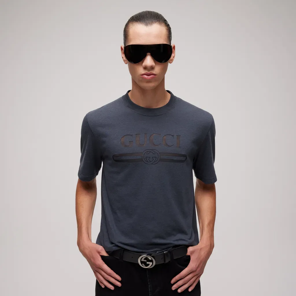 Cotton Jersey T-Shirt With Devoré Detail