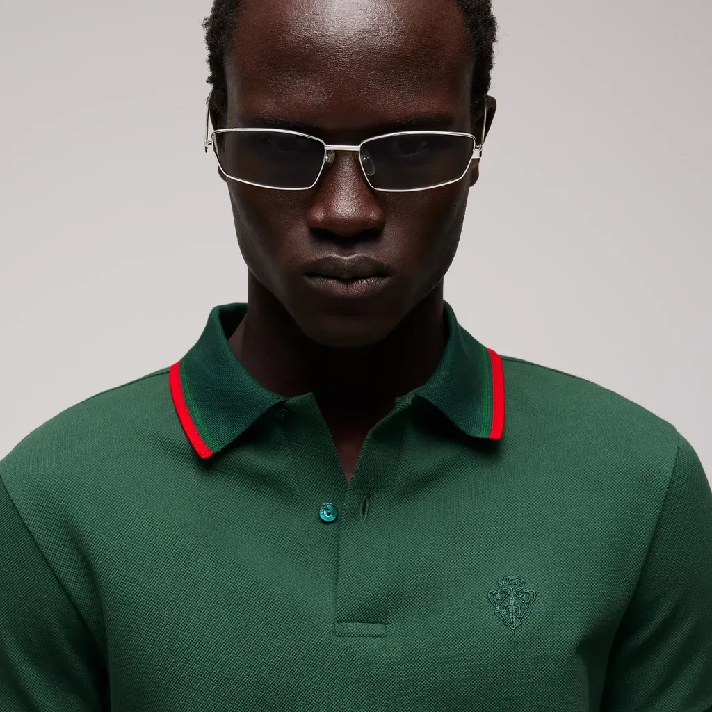 Cotton Piquet Polo Shirt With Embroidery