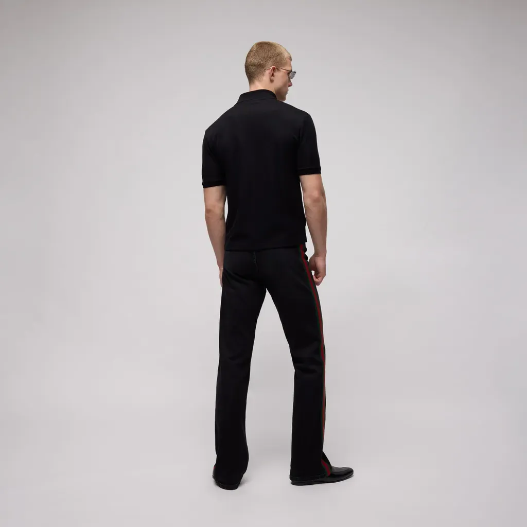 Gg Technical Jersey Jacquard Polo Shirt