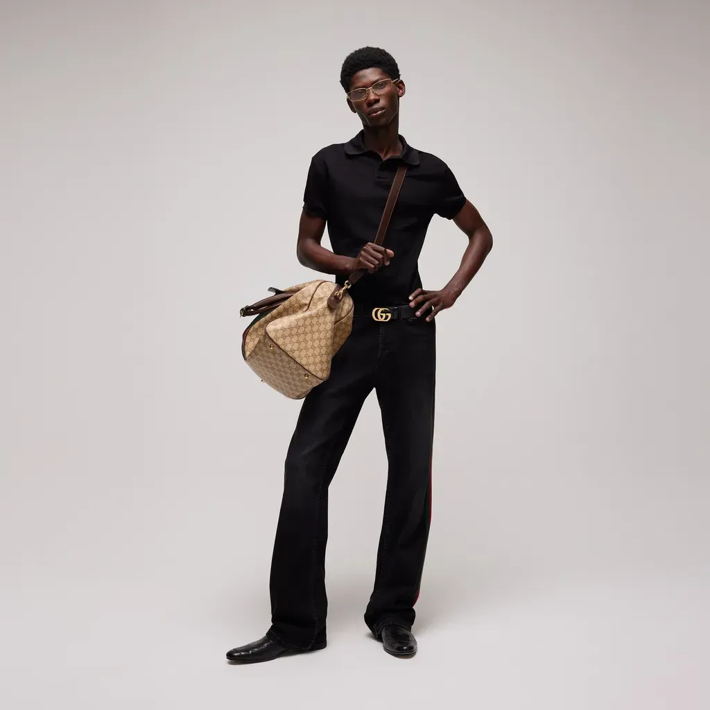 Gg Technical Jersey Jacquard Polo Shirt