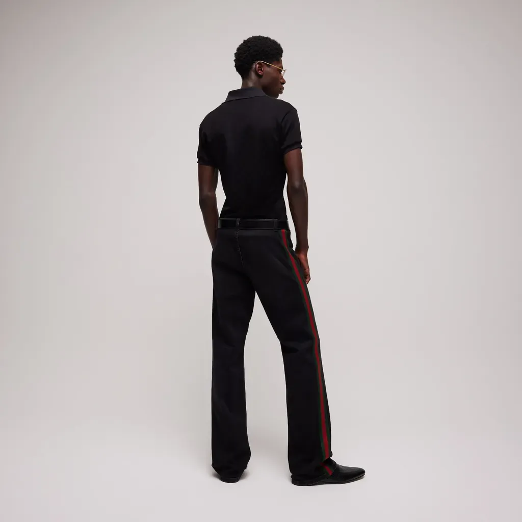 Gg Technical Jersey Jacquard Polo Shirt