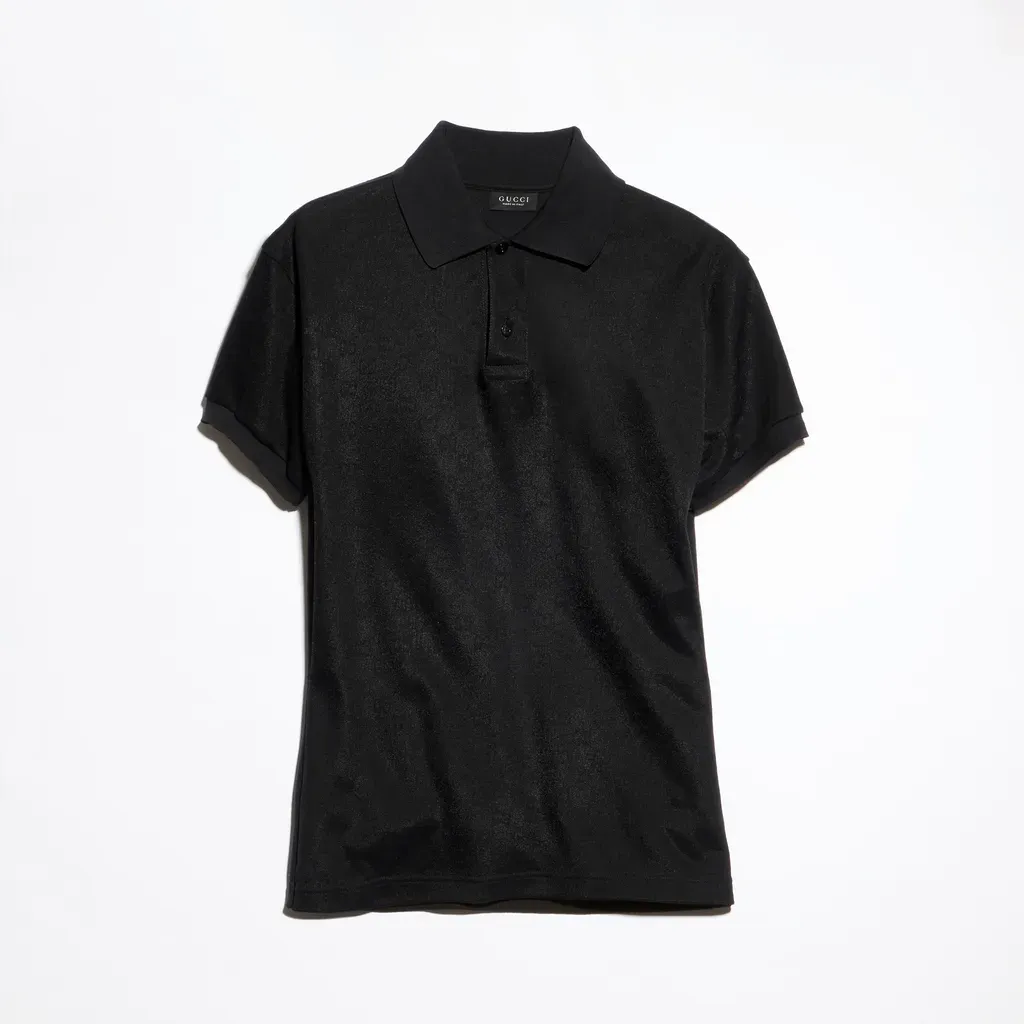 Gg Technical Jersey Jacquard Polo Shirt