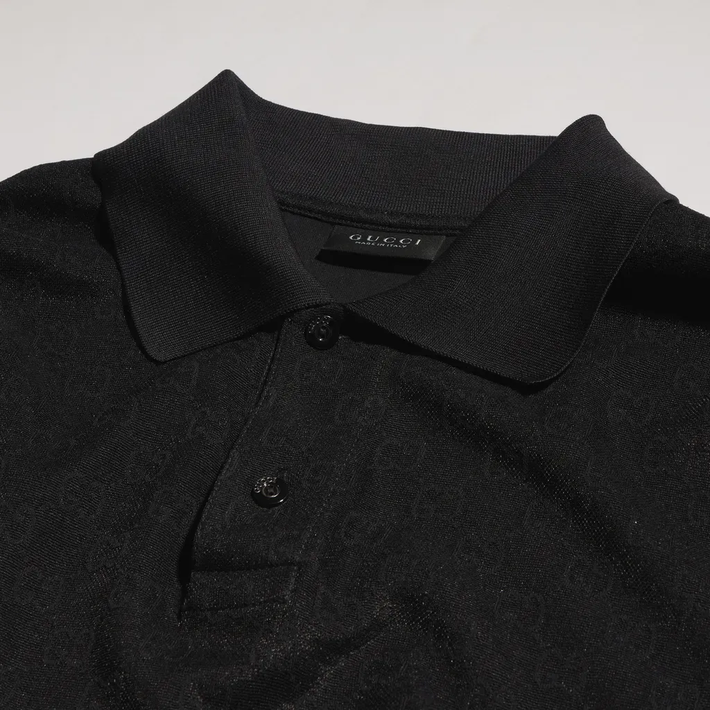 Gg Technical Jersey Jacquard Polo Shirt