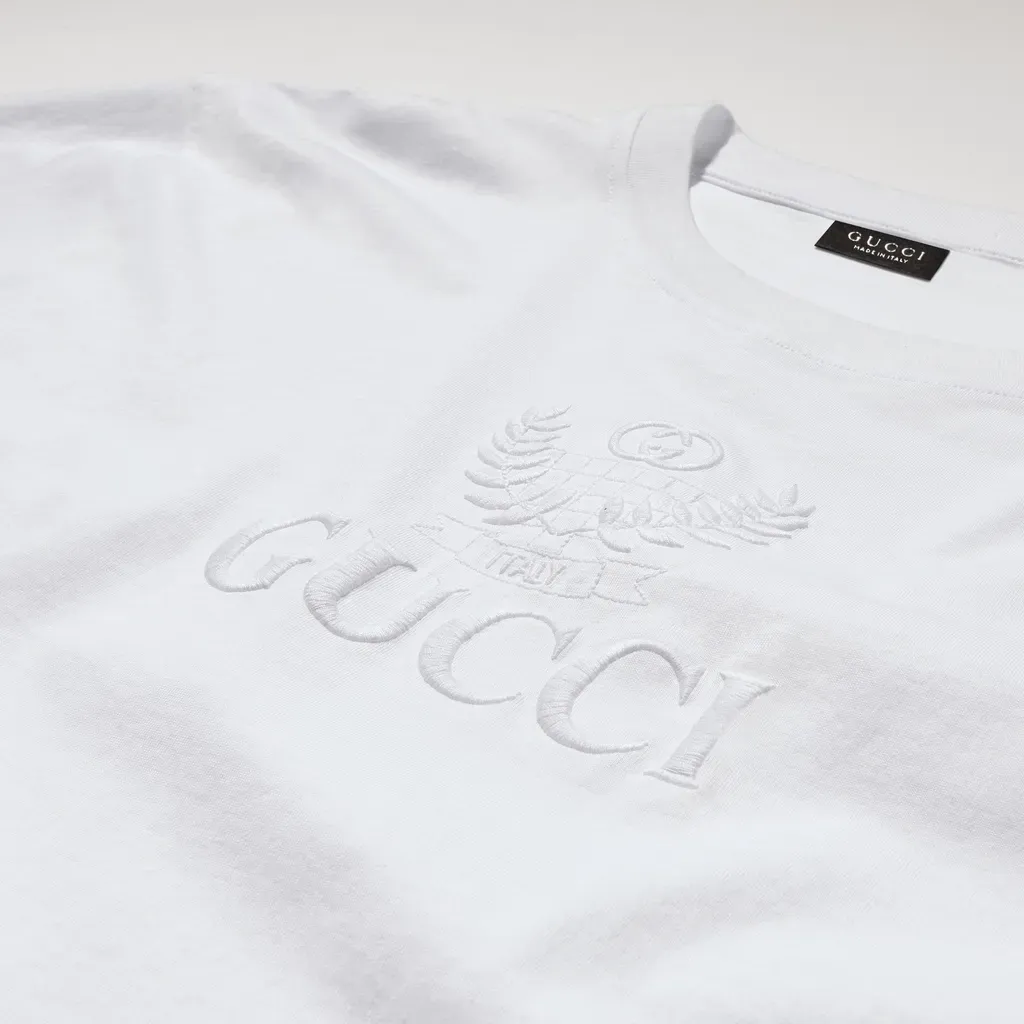 Cotton Jersey T-Shirt With Embroidery