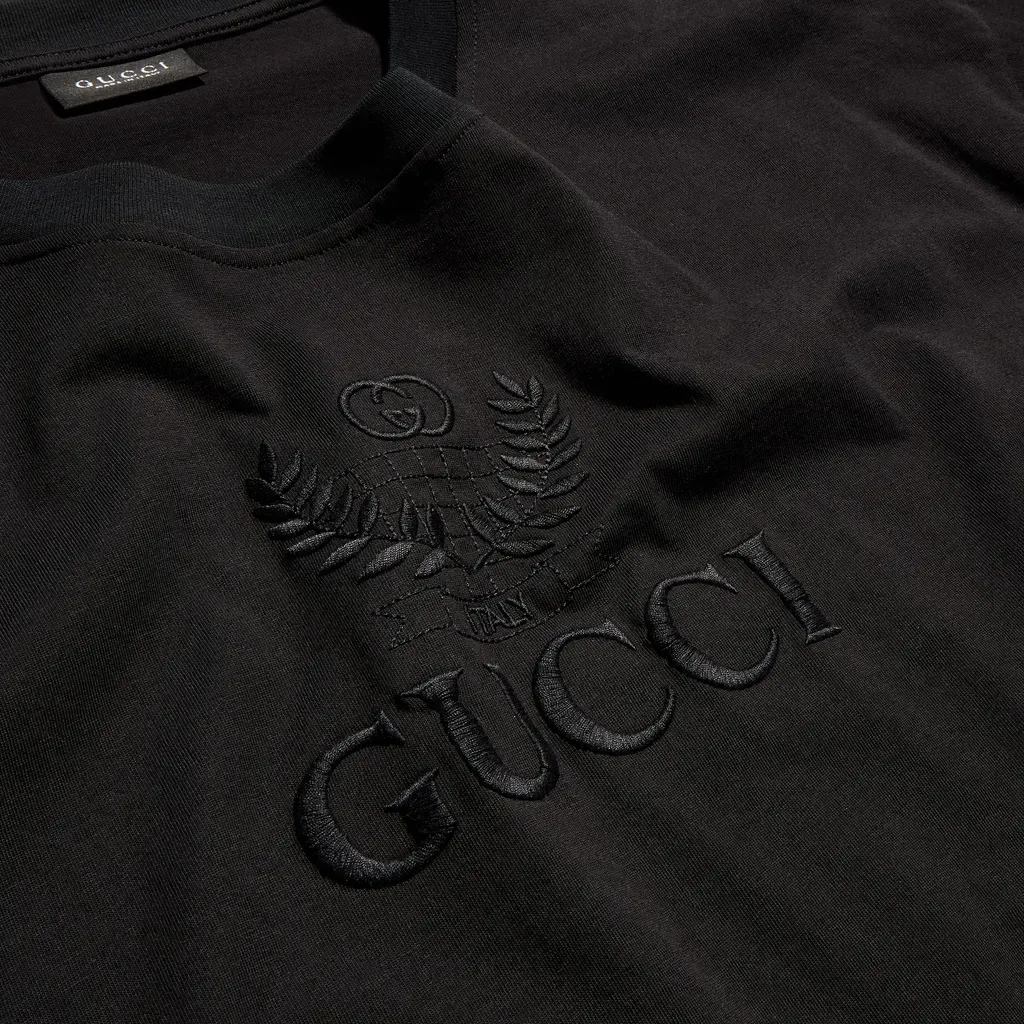 Cotton Jersey T-Shirt With Embroidery