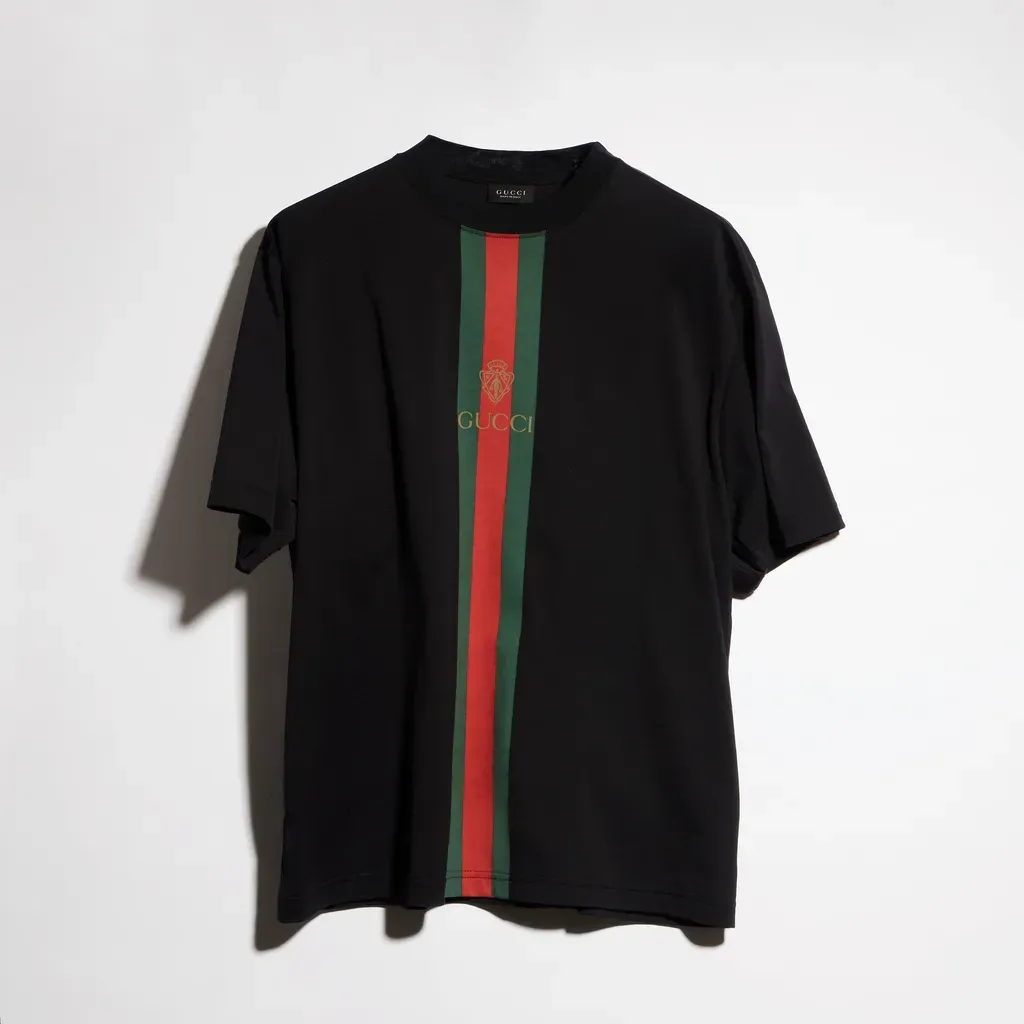 Cotton Jersey T-Shirt With Print