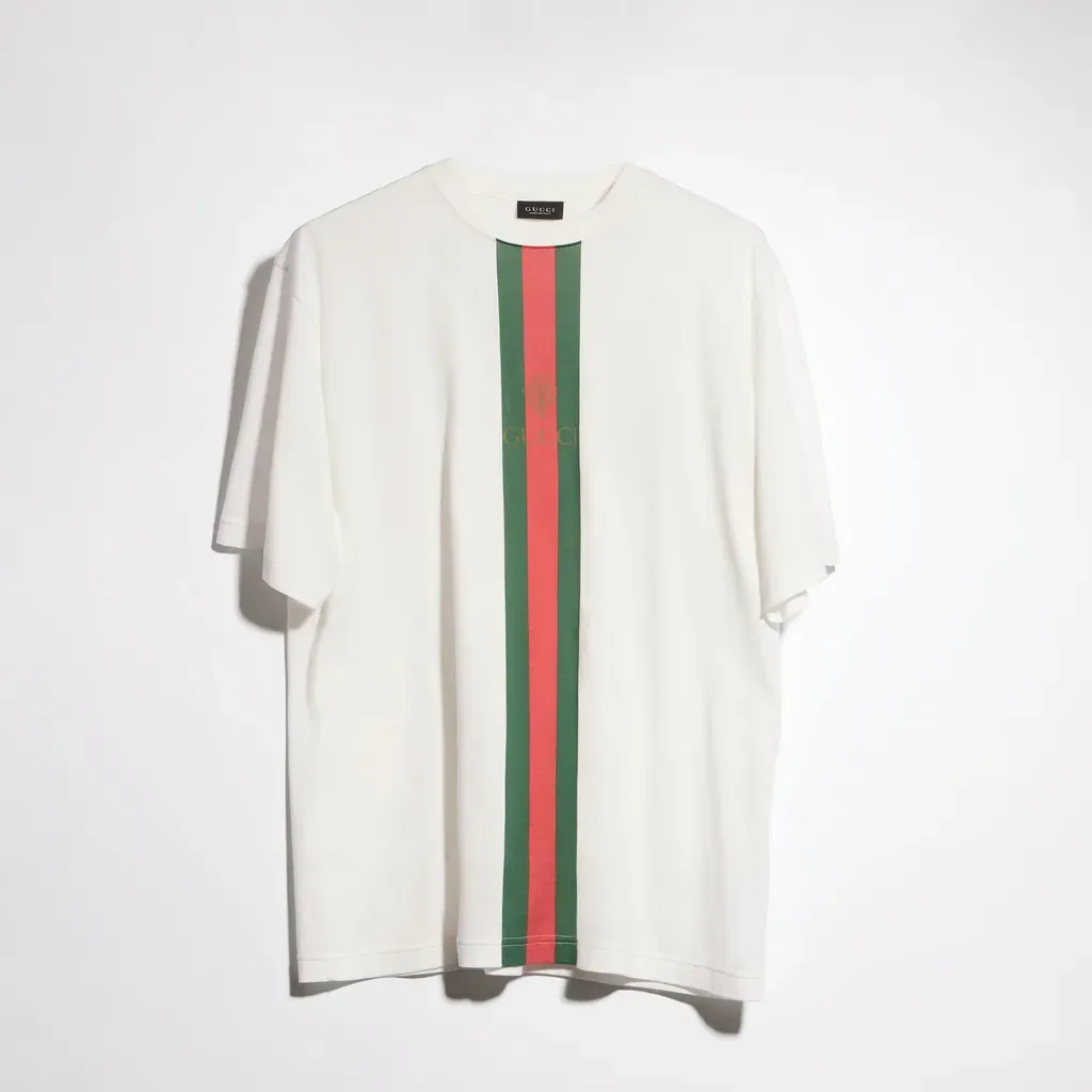 Cotton Jersey T-Shirt With Print