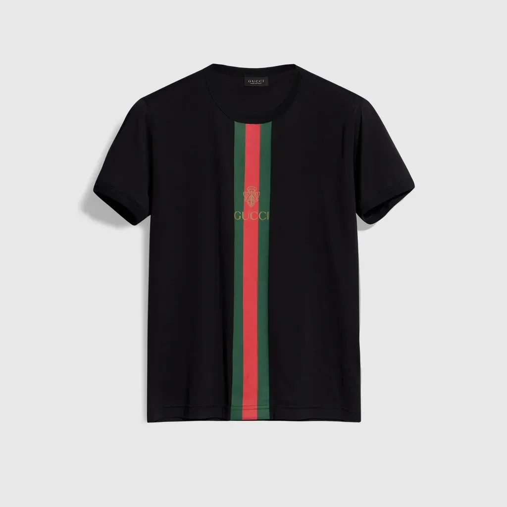 Cotton Jersey T-Shirt With Print