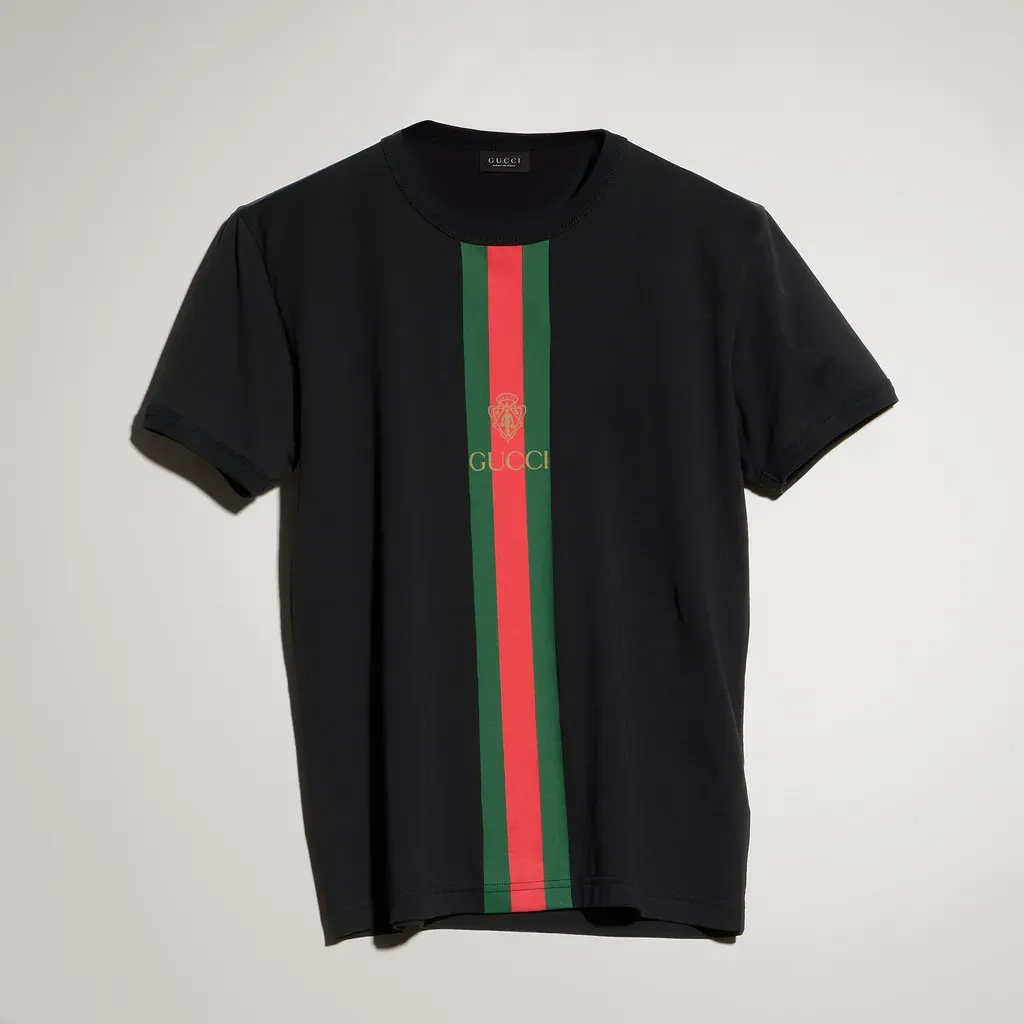 Cotton Jersey T-Shirt With Print