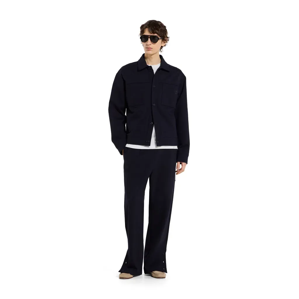 Cotton Jersey Leisure Trousers With Embroidery