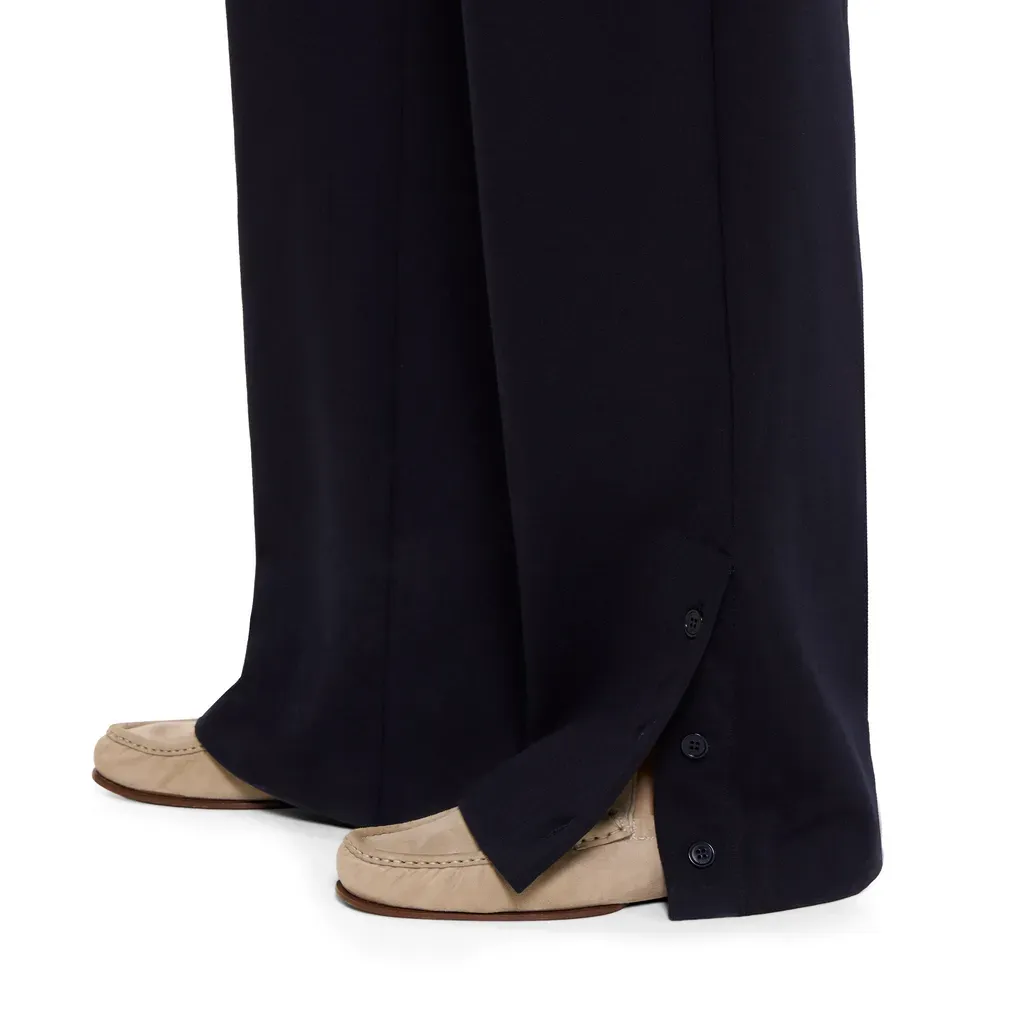 Cotton Jersey Leisure Trousers With Embroidery